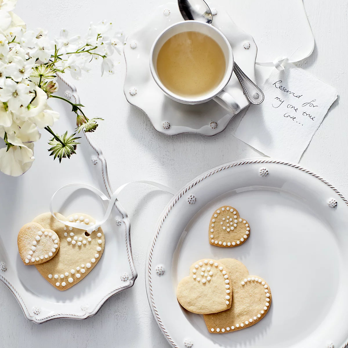 Juliska Berry & Thread Scalloped Saucer - Whitewash