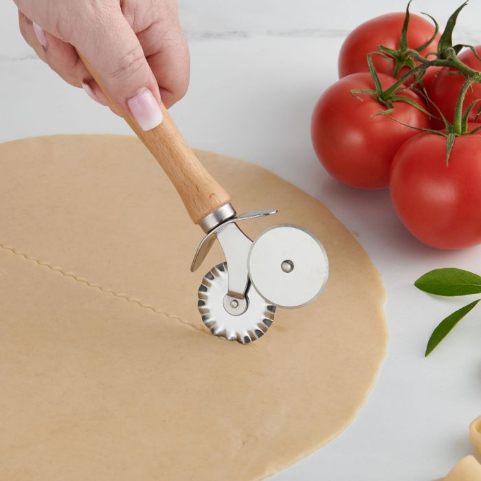 Double Pastry Ravioli Pasta Dough Cutter Crimper