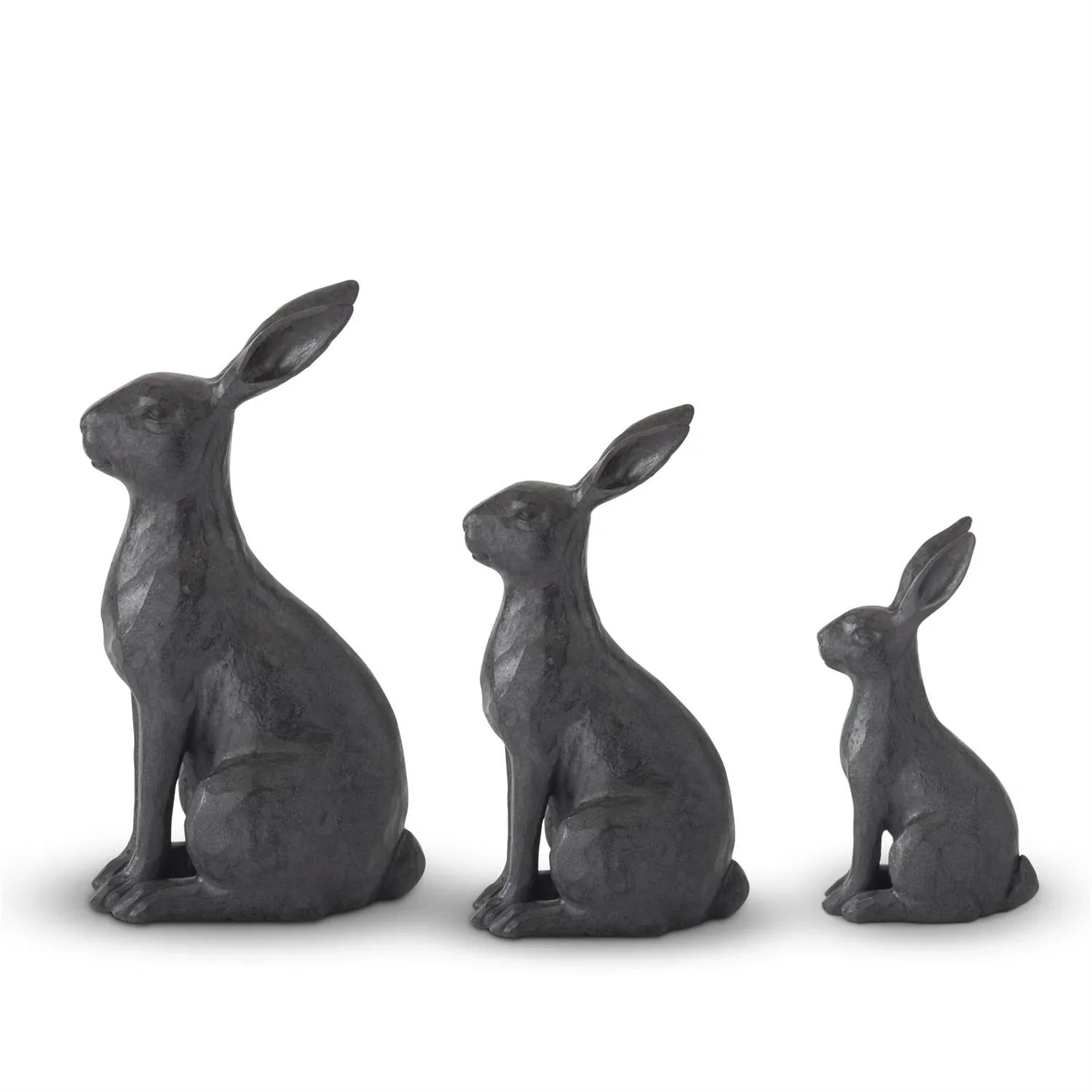 Black Resin Faux Cast Iron Rabbits – Marcel’s Culinary Experience