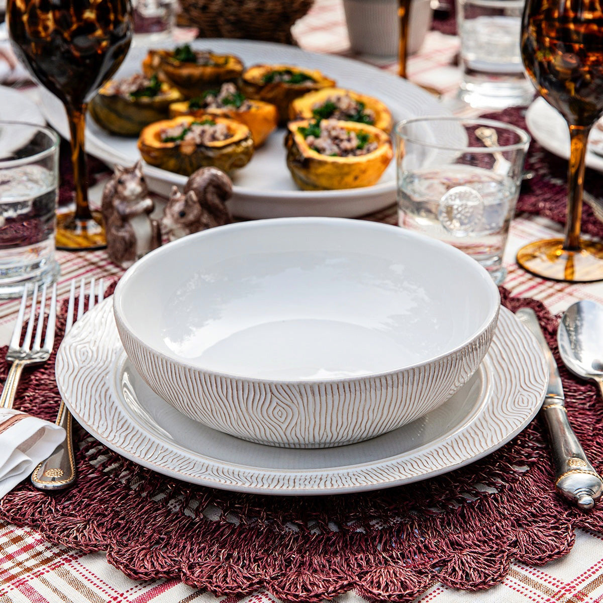 Juliska Blenheim Oak Dinner Plate - Whitewash