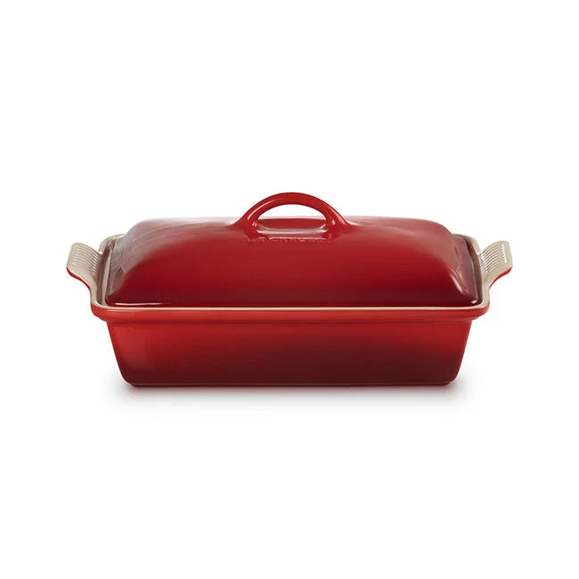 Le Creuset Heritage Rectangular Casserole in Cerise  4 qt