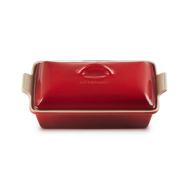 Le Creuset Heritage Rectangular Casserole in Cerise  4 qt