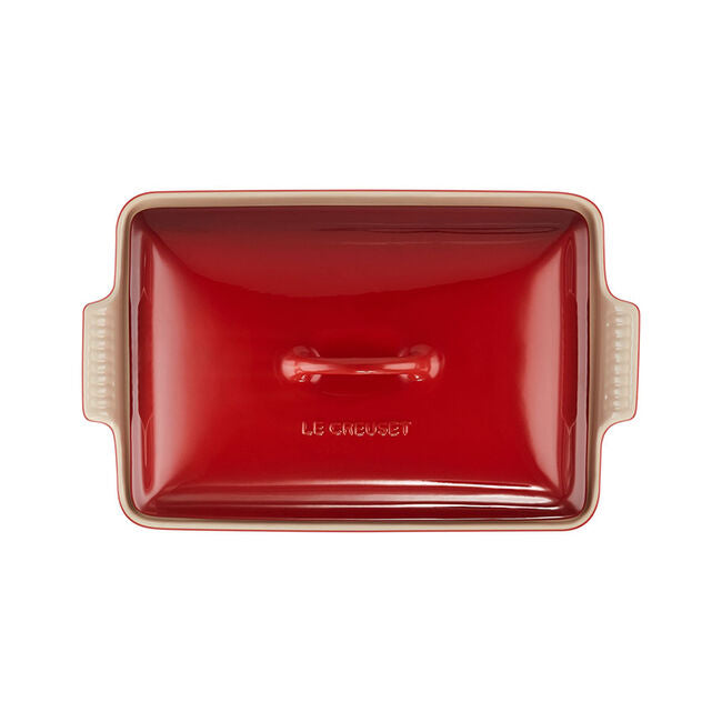 Le Creuset Heritage Rectangular Casserole in Cerise  4 qt