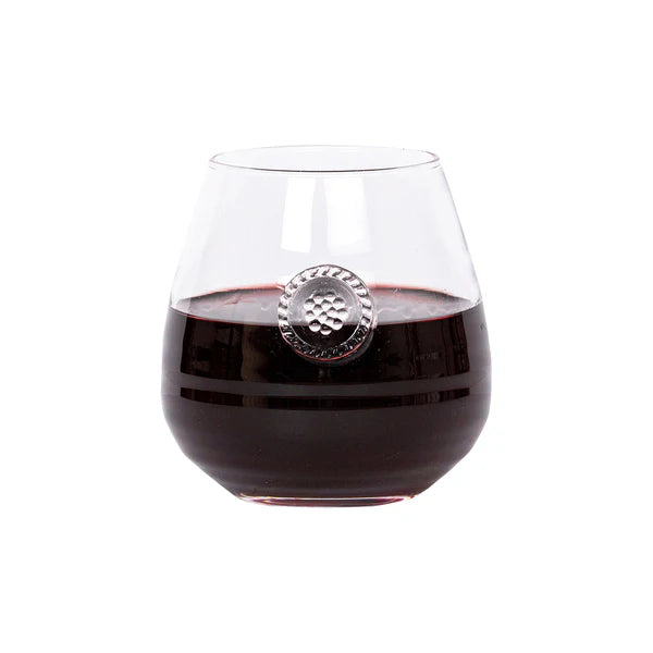 Juliska Berry & Thread Stemless Red Wine Glass