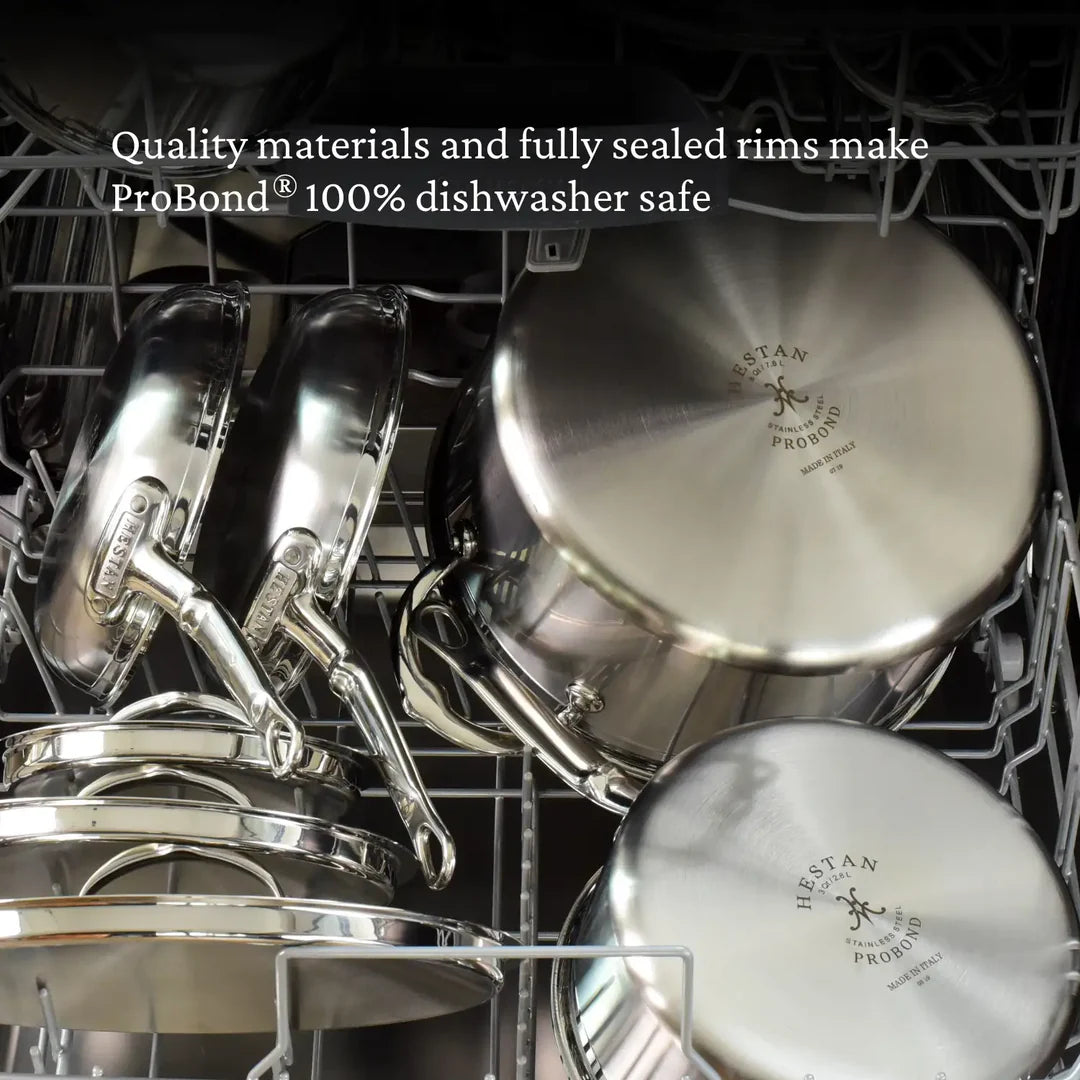 Hestan ProBond Professional Clad Stainless-Steel 10-Piece Cookware Set