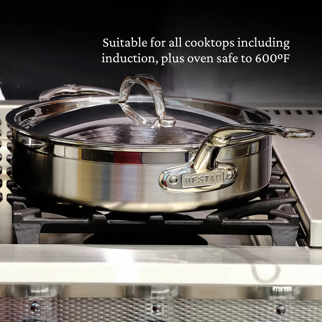 Hestan ProBond Professional Clad Stainless-Steel 10-Piece Cookware Set