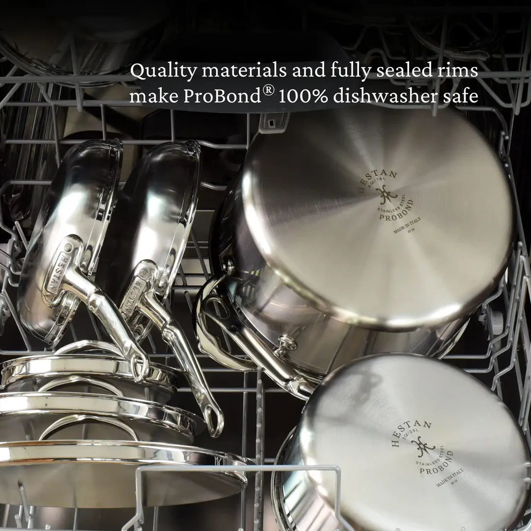 Hestan ProBond Professional Clad Stainless-Steel Covered Saucepan 4 quart