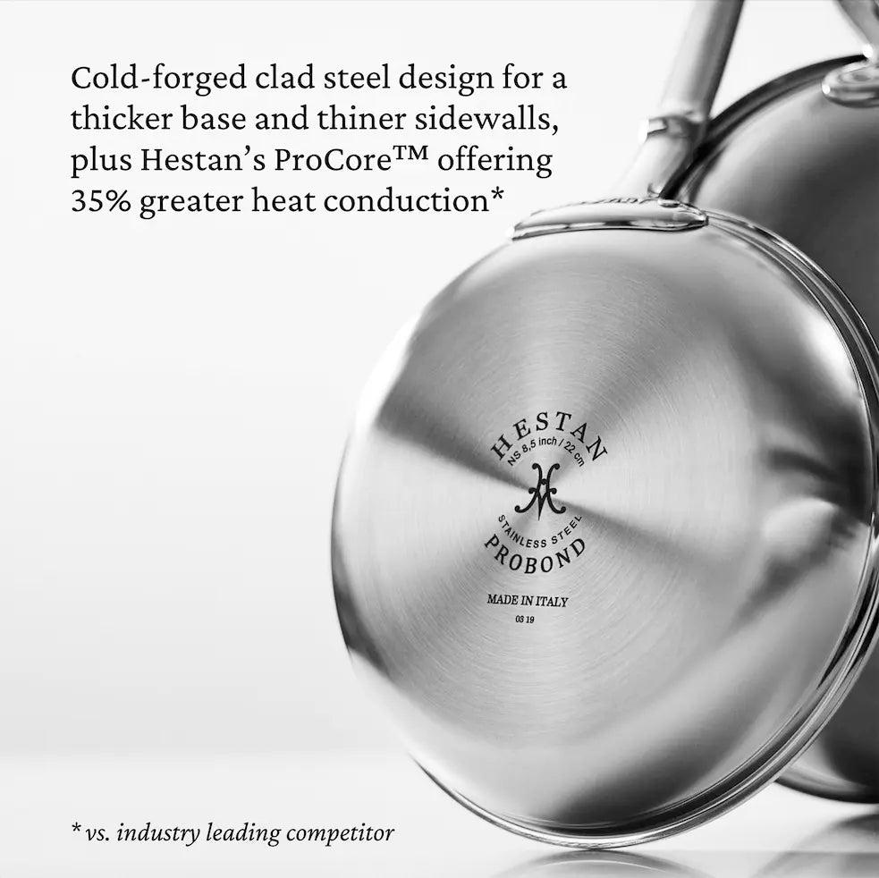 Hestan ProBond Professional Clad Stainless-Steel Skillet Fry Pan 8.5"