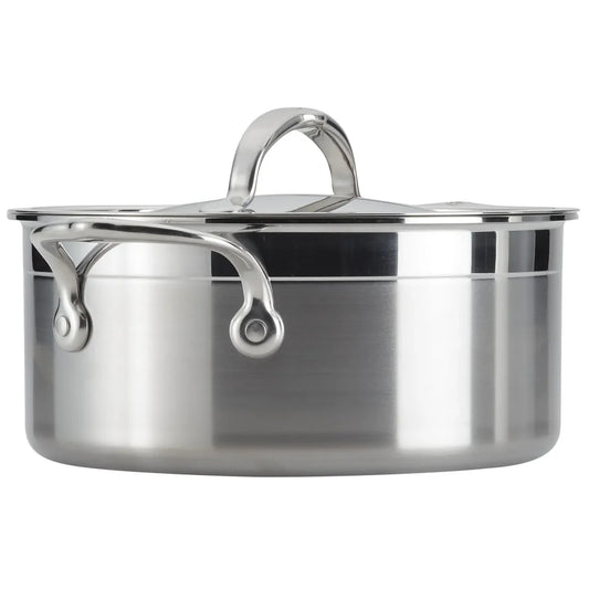 Hestan ProBond Professional Clad Stainless-Steel Soup Pot, 3-Qt.