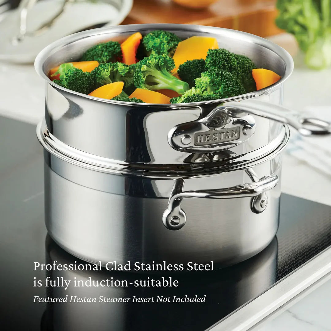 Hestan ProBond Professional Clad Stainless-Steel Soup Pot, 3-Qt.