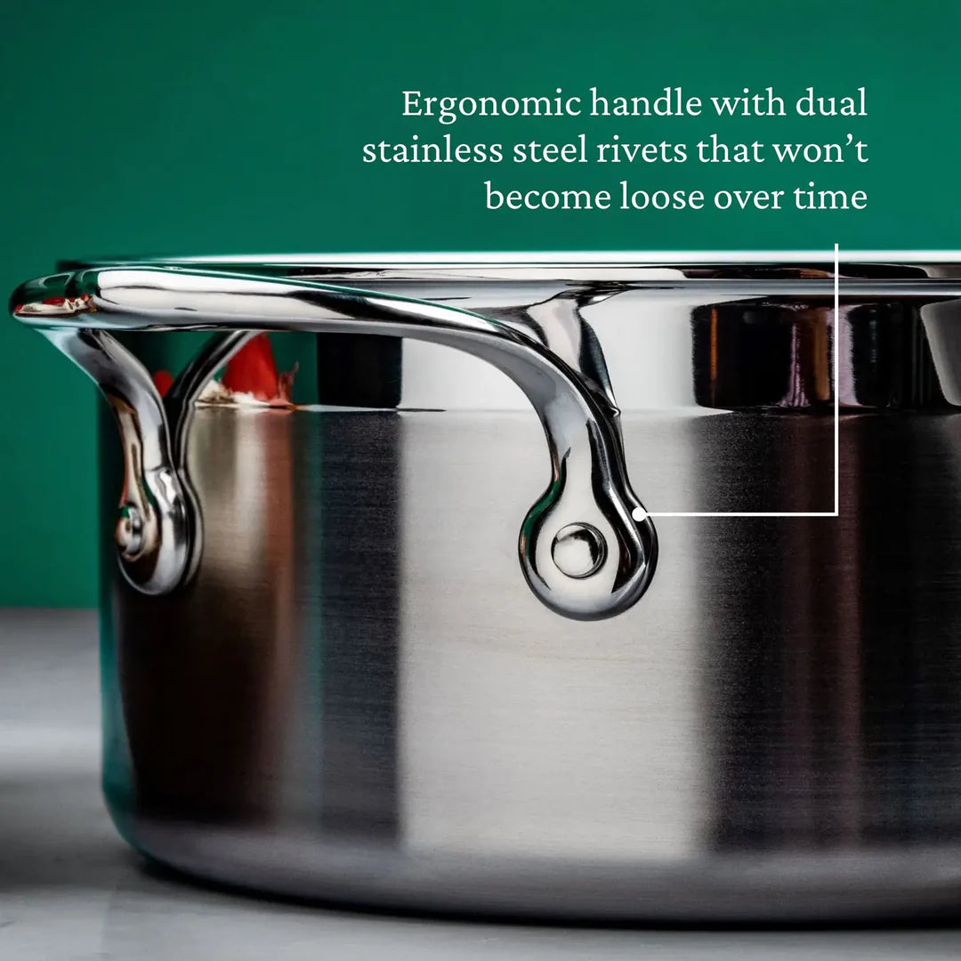 Hestan ProBond Professional Clad Stainless-Steel Soup Pot, 3-Qt.