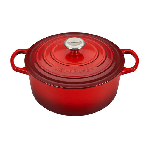 Le Creuset Signature Round Dutch Oven in Cerise 7.25 qt