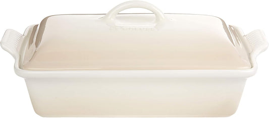 Le Creuset Heritage Rectangular Casserole in Meringue 4 qt