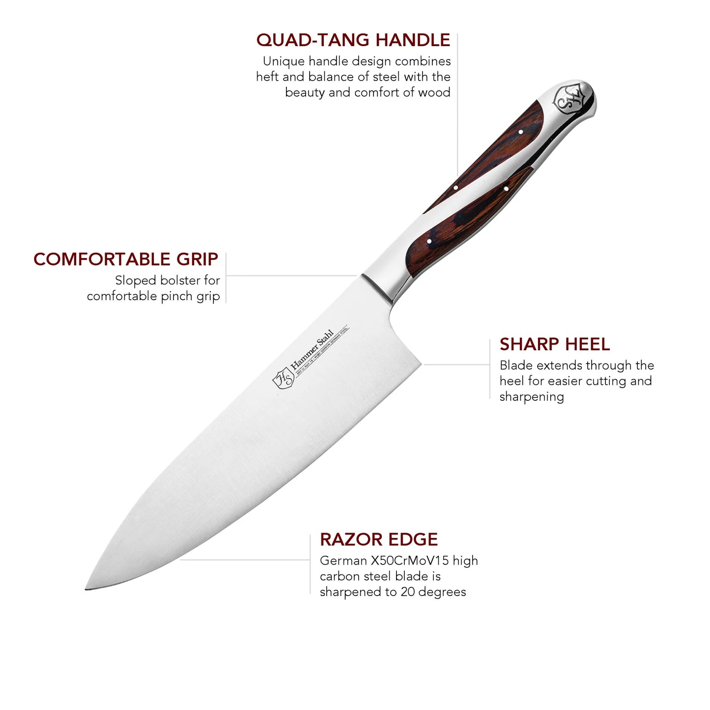 Hammer Stahl 6" Chef Knife