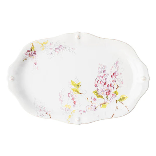 Juliska Berry & Thread Floral Sketch 16" Platter - Wisteria