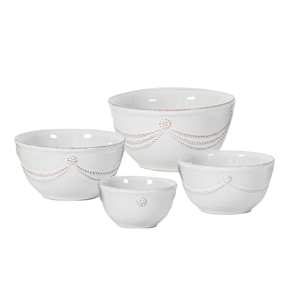 Juliska Berry & Thread Nesting Prep Bowl Set/4pc - Whitewash