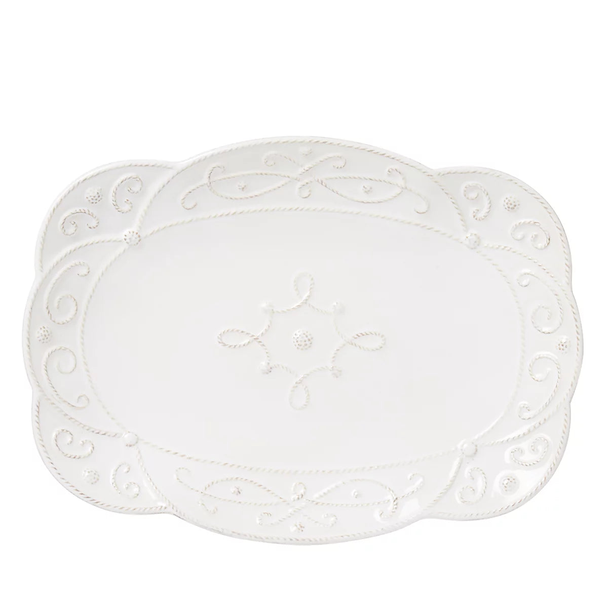 Juliska Jardins du Monde 15" Platter - Whitewash