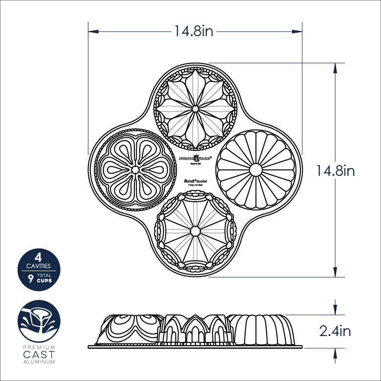 Nordic Ware Bundt Quartet Pan