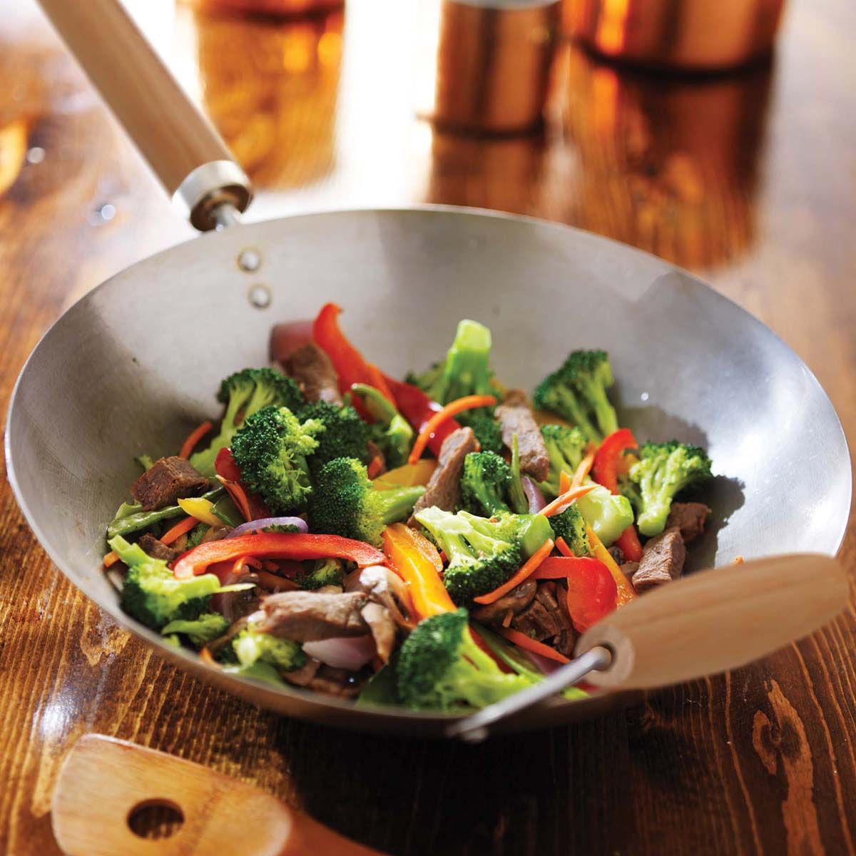 Carbon Steel Stir Fry Pan, 14in