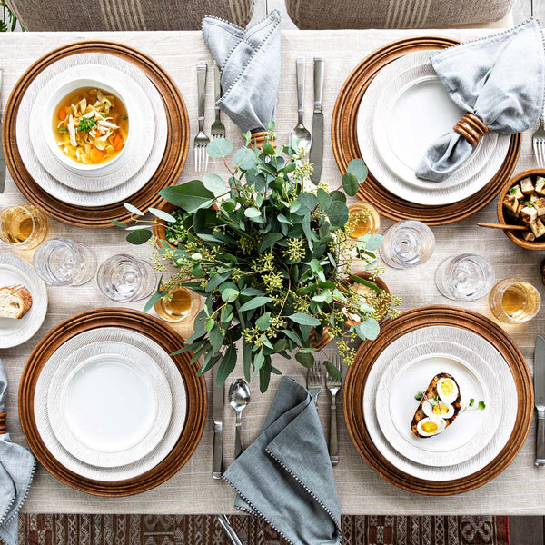 Juliska Blenheim Oak Dinner Plate - Whitewash