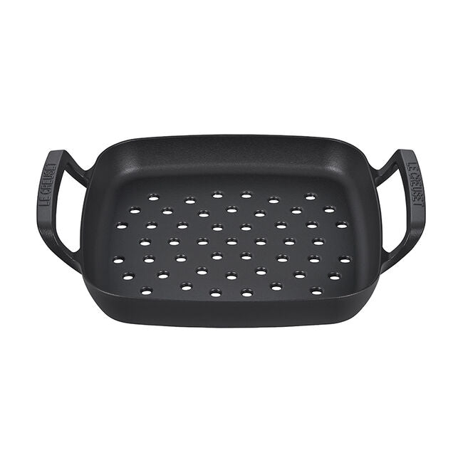 Le Creuset Alpine Outdoor Collection Square Grill Basket 12"