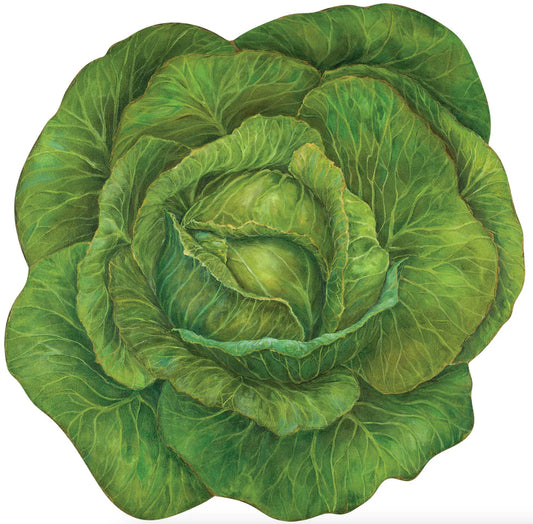 Die-Cut Cabbage Paper Placemat