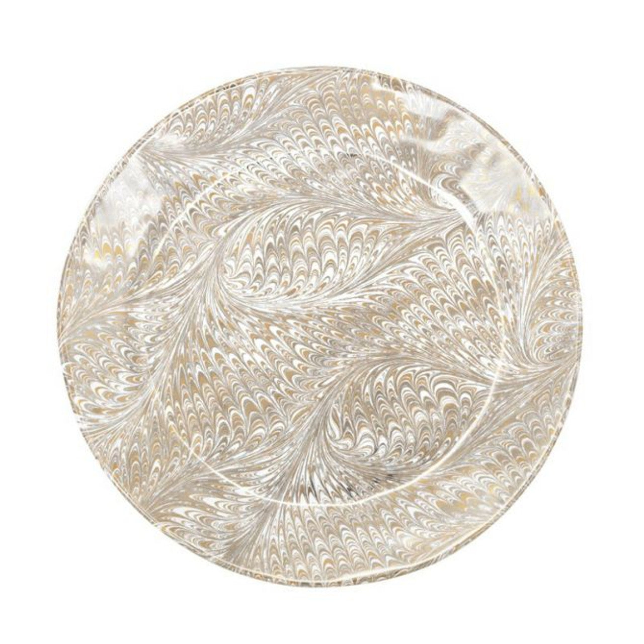 Juliska Firenze Medici Gold & Platinum Platter Charger Plate