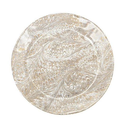 Juliska Firenze Medici Gold & Platinum Platter Charger Plate