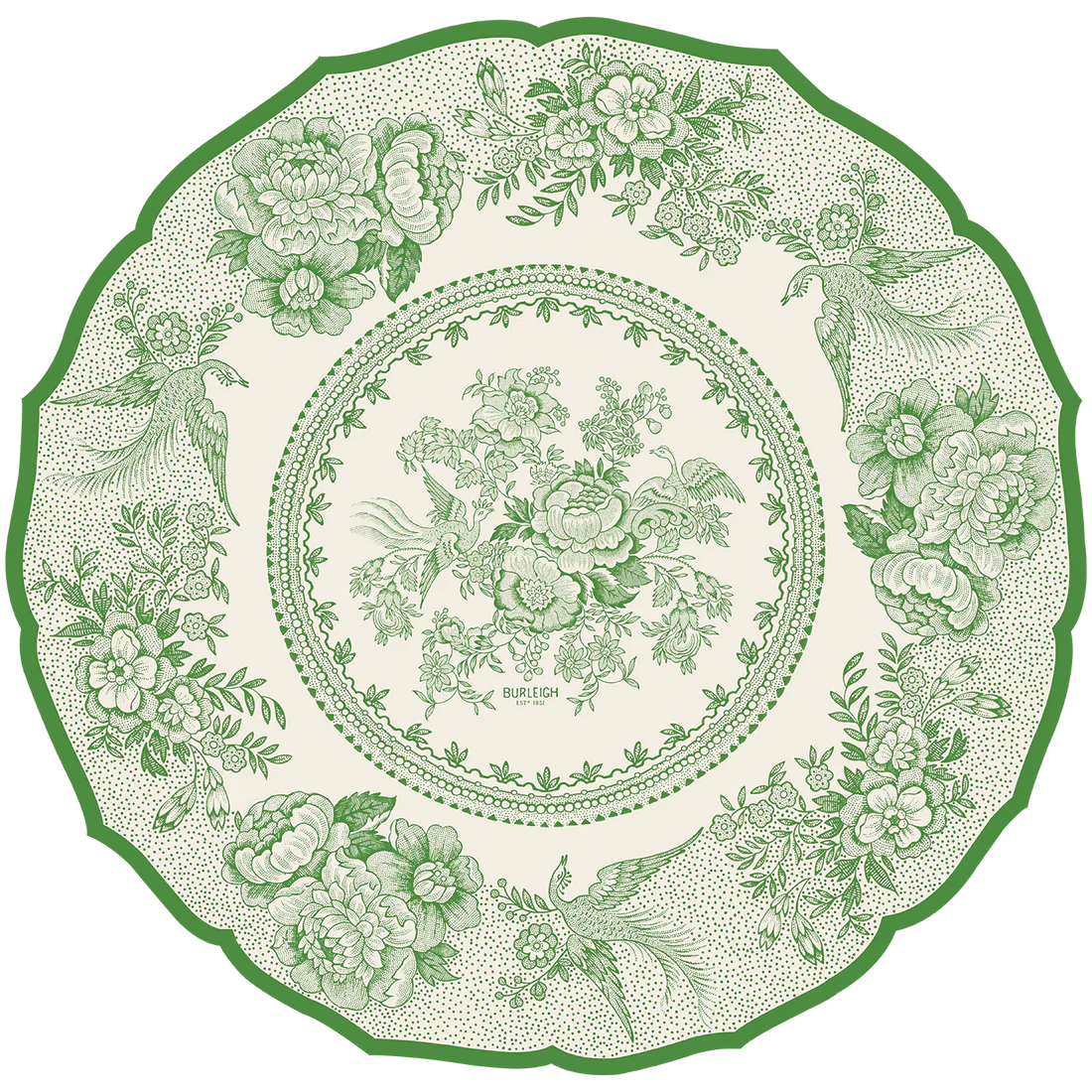 Die Cut Green Pheasants Placemat