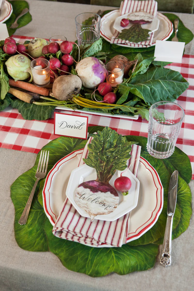 Die-Cut Cabbage Paper Placemat