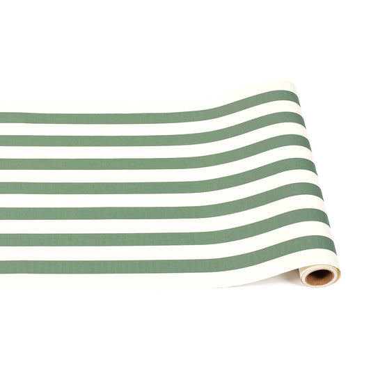 Dark Green Classic Stripe Paper Runner