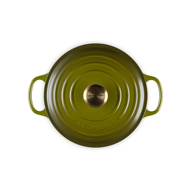 Le Creuset Signature Sauteuse in Olive 3.5 qt