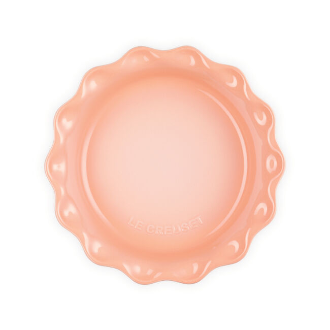 Le Creuset Heritage Fluted Pie Dish in Peche