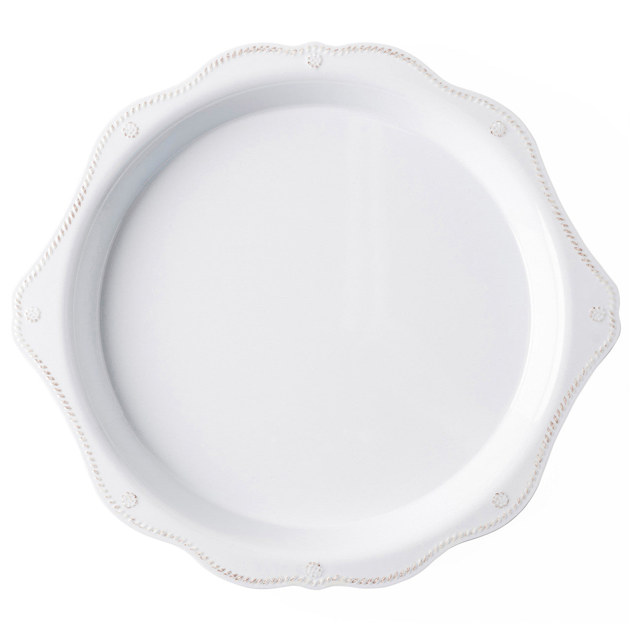 Juliska Berry & Thread Melamine 17" Round Platter - Whitewash