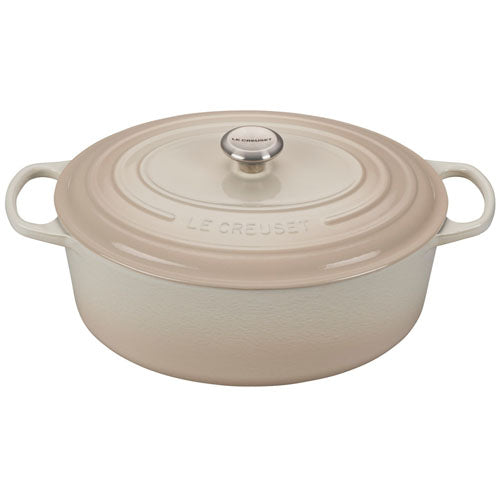 Le Creuset Signature Oval Dutch Oven in Meringue 9.5 qt