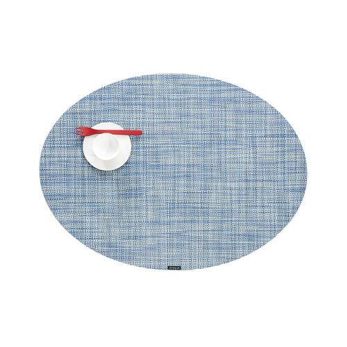 Oval Chambray Mini Basket Mat