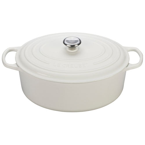 Le Creuset Signature Oval Dutch Oven in White 9.5 qt