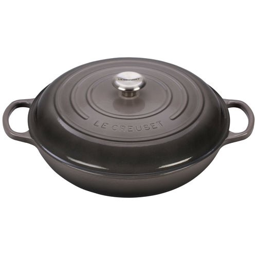 Le Creuset Signature Braiser  in Oyster 5 qt