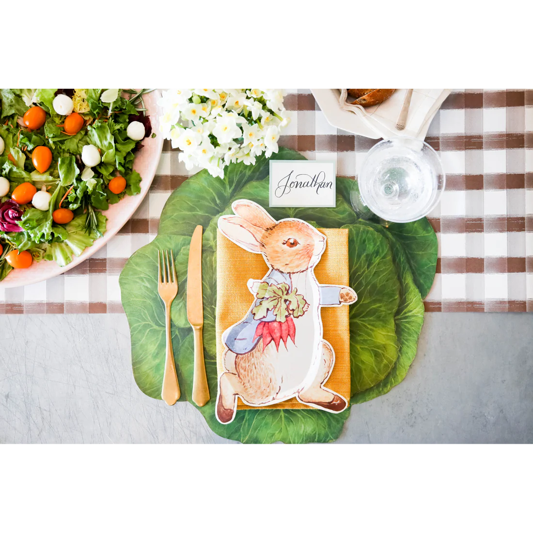 Die-Cut Cabbage Paper Placemat