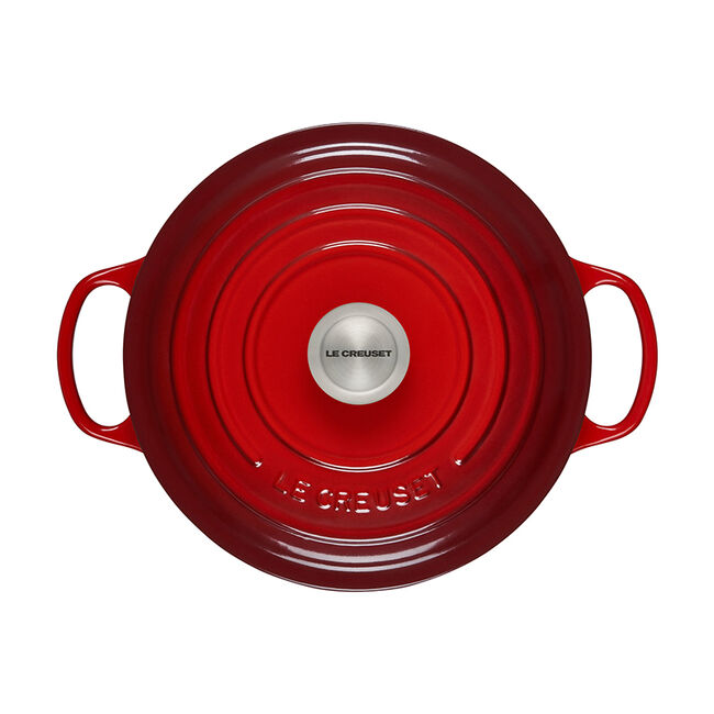 Le Creuset Signature Round Dutch Oven in Cerise 5.5 qt