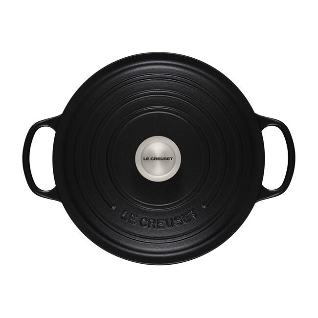 Le Creuset Signature Round Dutch Oven in Licorice 5.5 qt