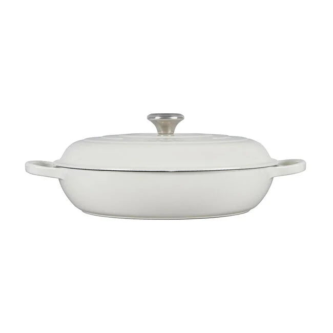 Le Creuset Signature Braiser in White 5 qt