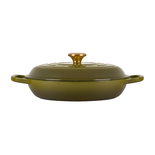 Le Creuset Signature Braiser in Olive