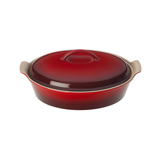 Le Creuset Oval Covered Casserole in Cerise 4 qt