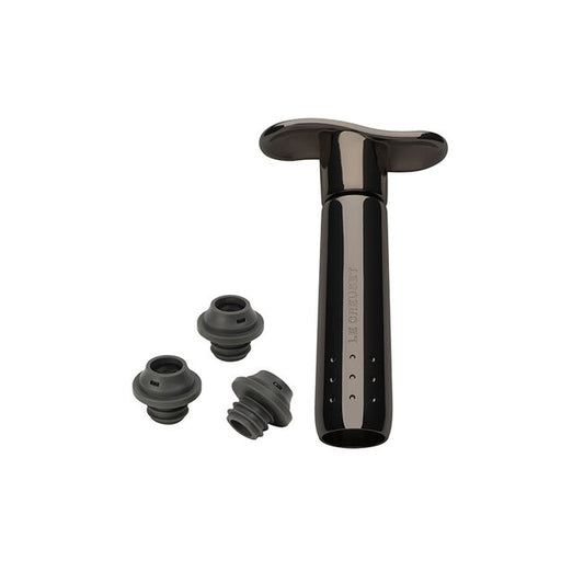 Le Creuset Metal Wine Pump and 3 Stoppers