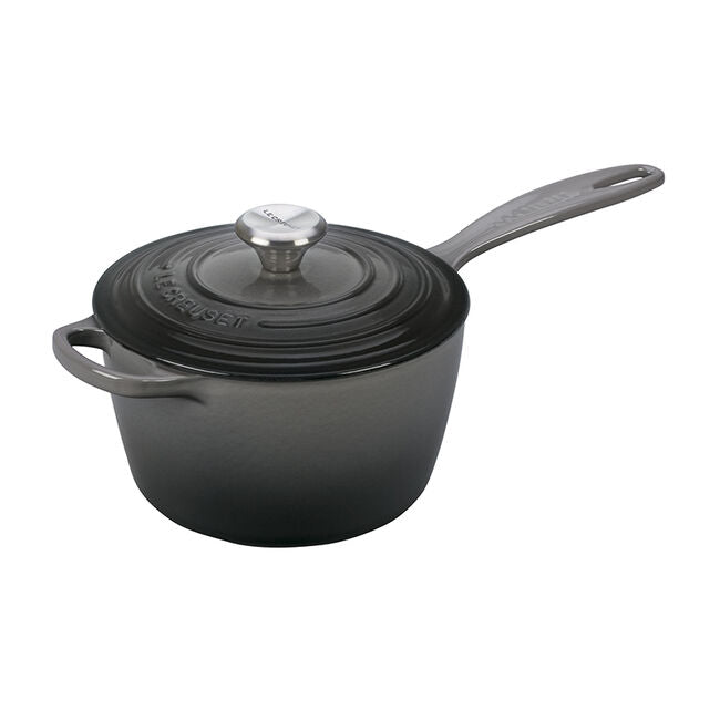 Le Creuset Signature Saucepan in Oyster 2.25 qt