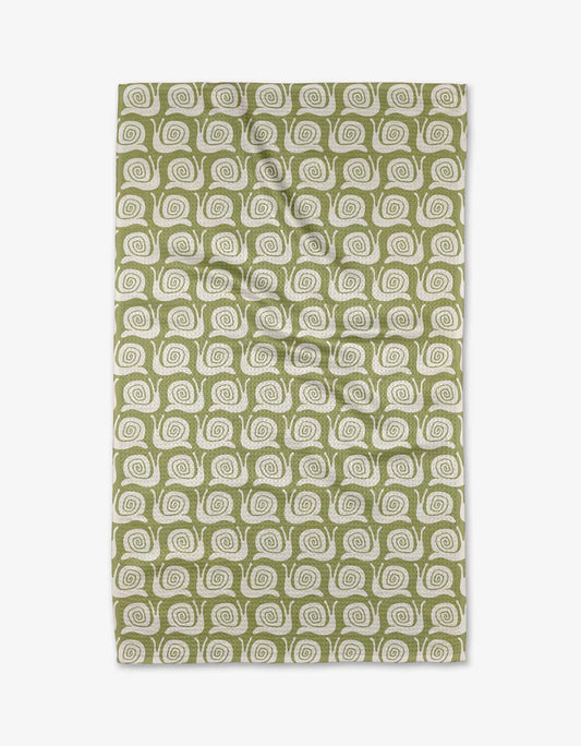 Geometry Snail Party Kitchen Tea Towel