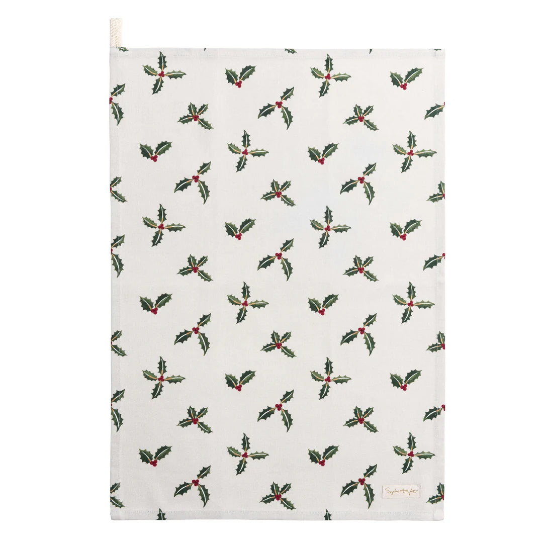 Holly & Berry Tea Towel (set of 2)