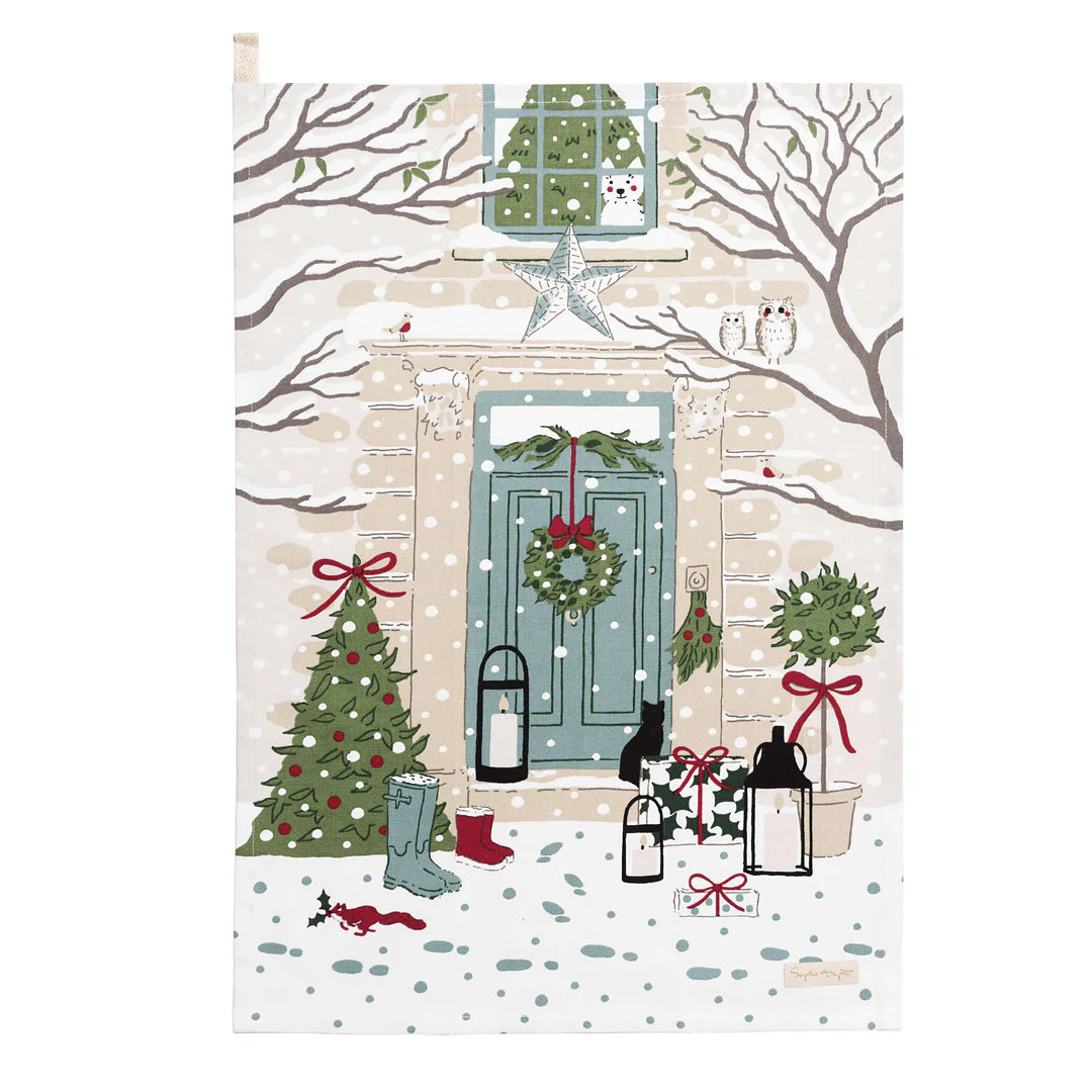 Holly & Berry Tea Towel (set of 2)