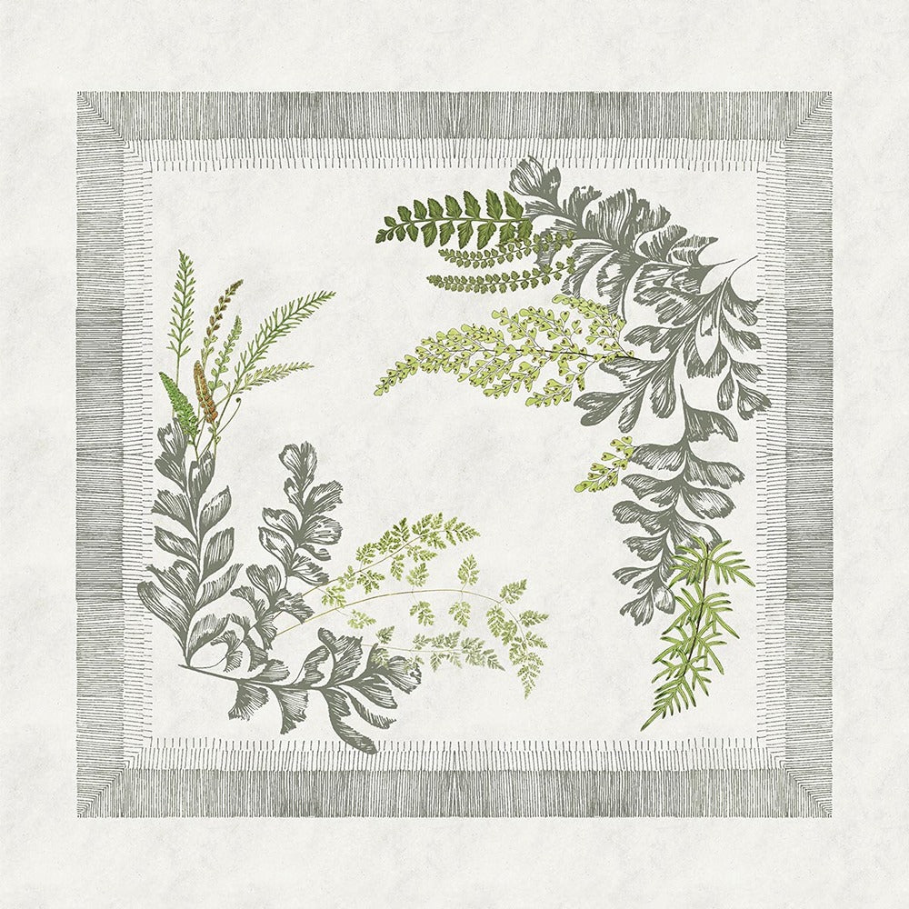 Garnier Thiebaut Bouquet De Fougeres Bouleau Napkin, Cotton-Linen Blend